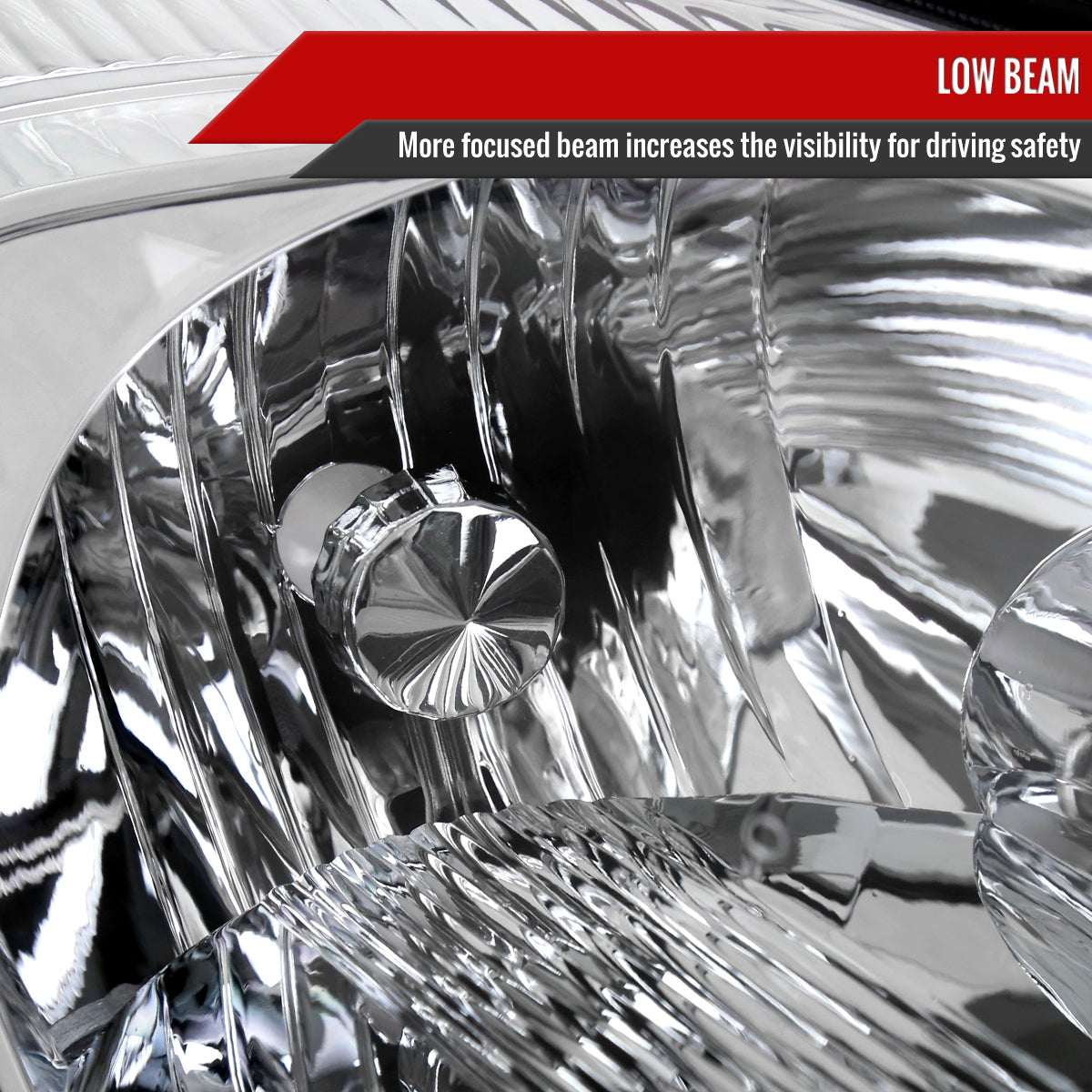 Spec-D 2004 Sienna Passenger Right Side chrome passenger-side headlights