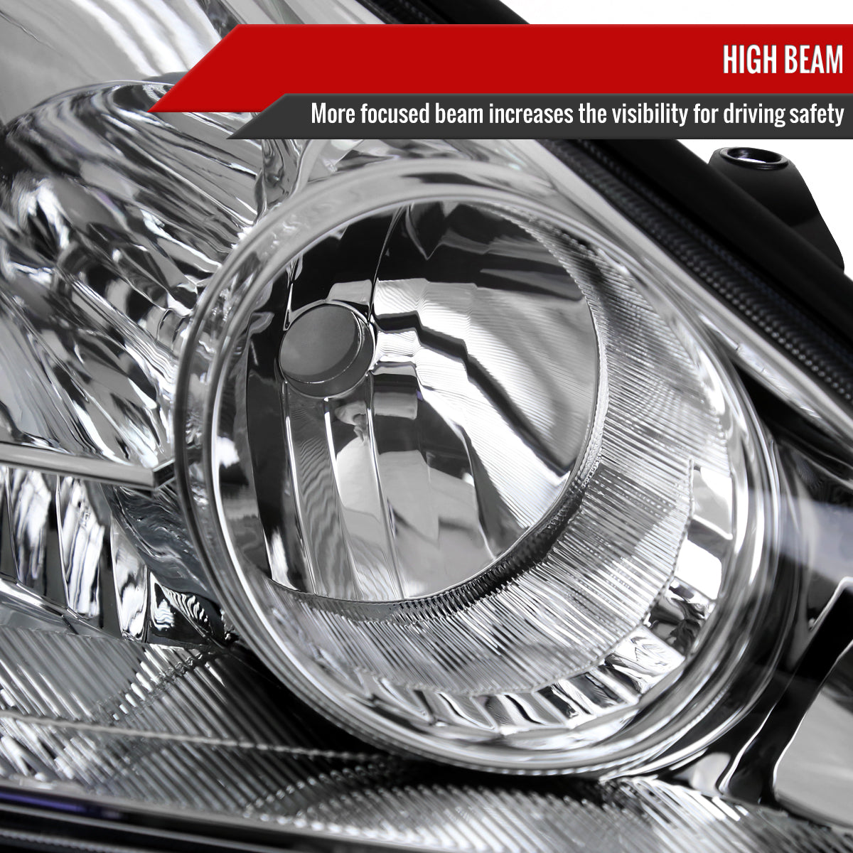 2005 Sienna Passenger Right Side Spec-D chrome passenger-side headlights