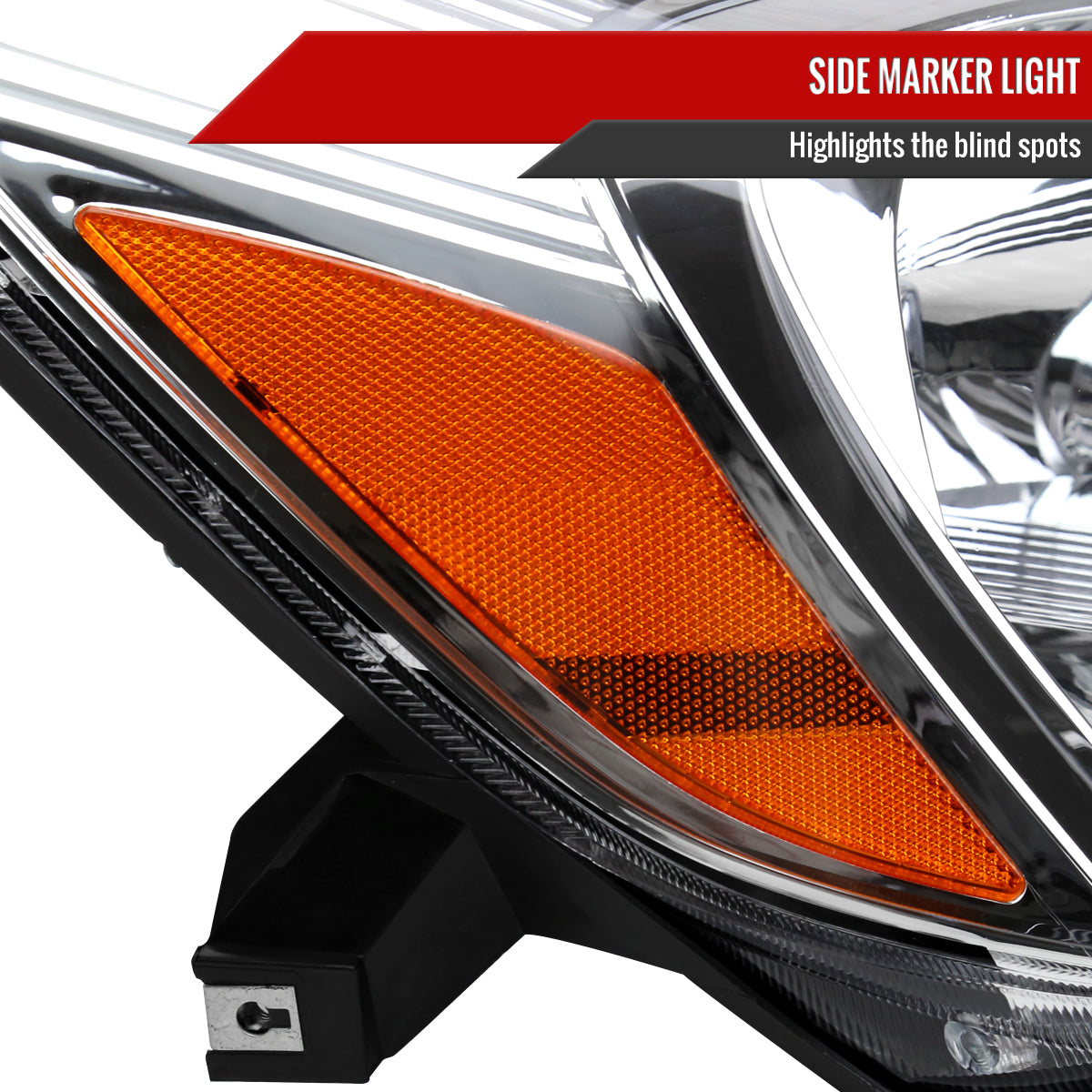 Spec-D 04 Sienna Passenger Right Side chrome passenger-side headlights