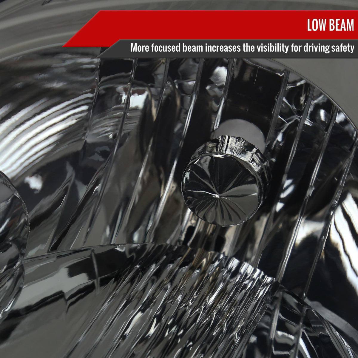 Spec-D 2004 Sienna OE Amber Reflector chrome headlights