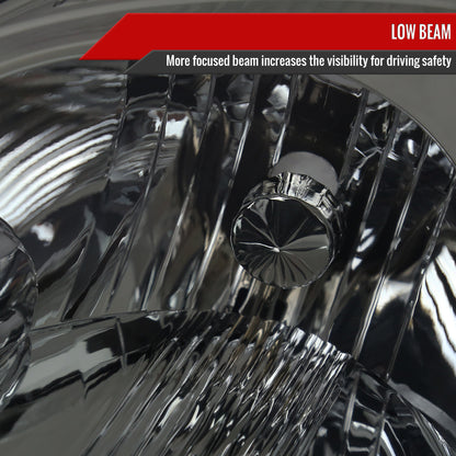 Spec-D 2004 Sienna OE Amber Reflector chrome headlights