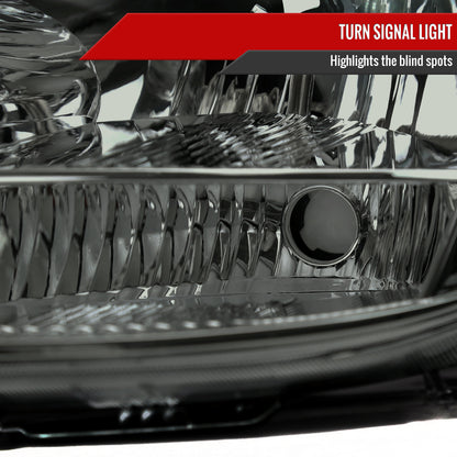 Spec-D 2004 Sienna OE Amber Reflector chrome custom headlights