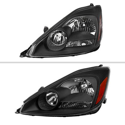 2005 Sienna OE Amber Spec-D black aftermarket headlights