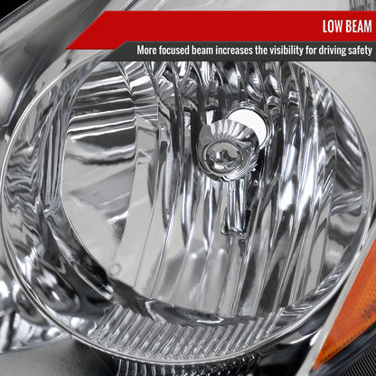 Spec-D 2008 Sienna OE Amber chrome headlights