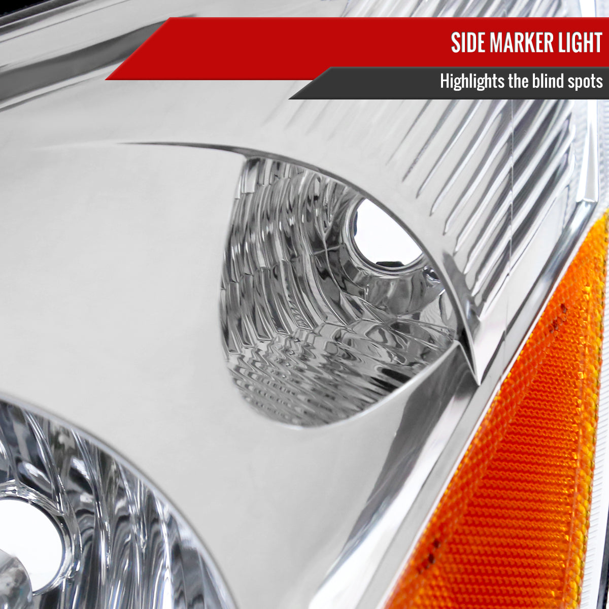 Spec-D 06 Sienna OE Amber chrome headlights