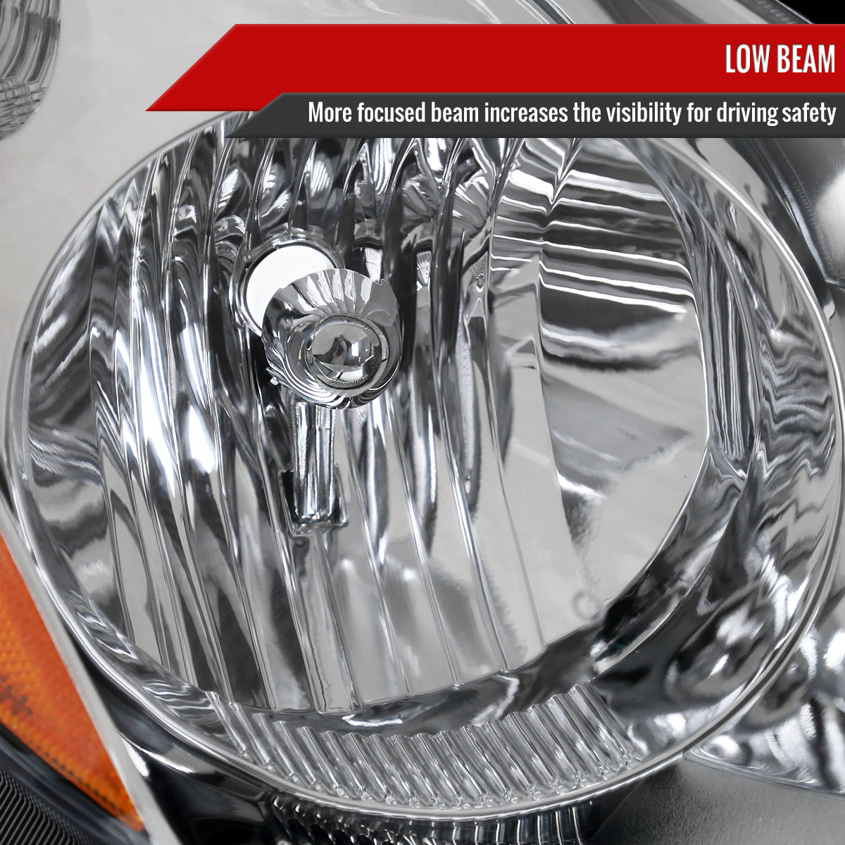 Spec-D 2008 Sienna OE Passenger Right chrome passenger-side headlights