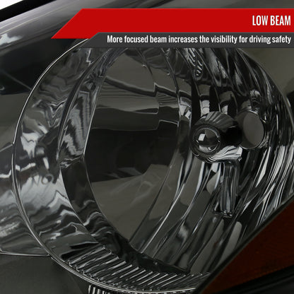 Spec-D 2008 Sienna OE Amber Reflector chrome headlights