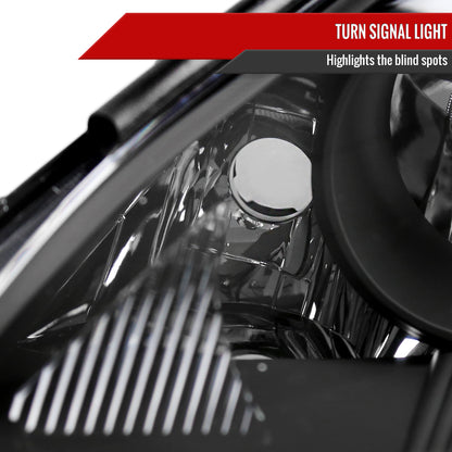 Spec-D 2010 Sienna OE Amber black custom headlights