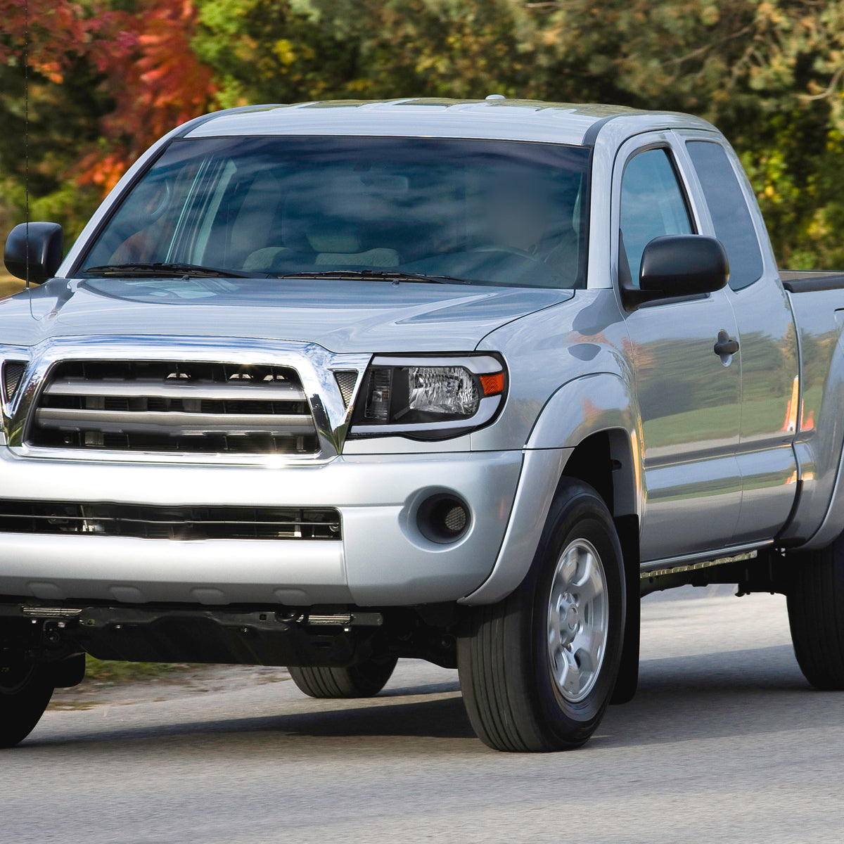 Spec-D 2005-2011 Toyota Tacoma LED Bar OE Style Black Headlights