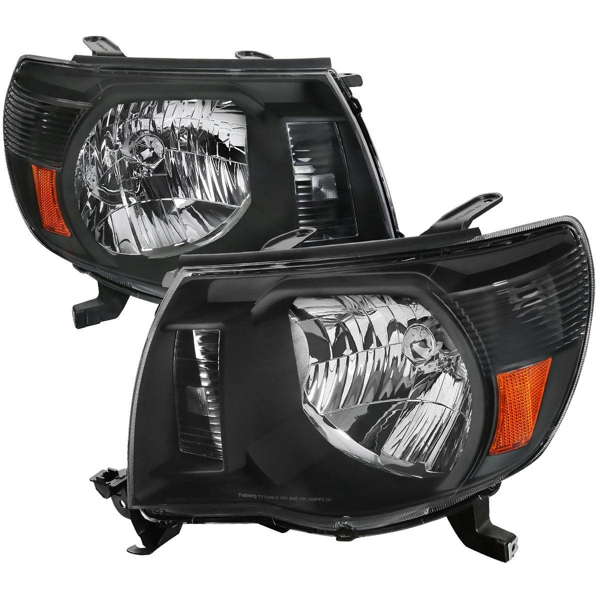 Spec-D 2005-2011 Toyota Tacoma OE Style Black Headlights