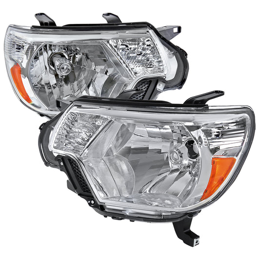Spec-D 2012 Toyota Tacoma Factory chrome headlights upgrade