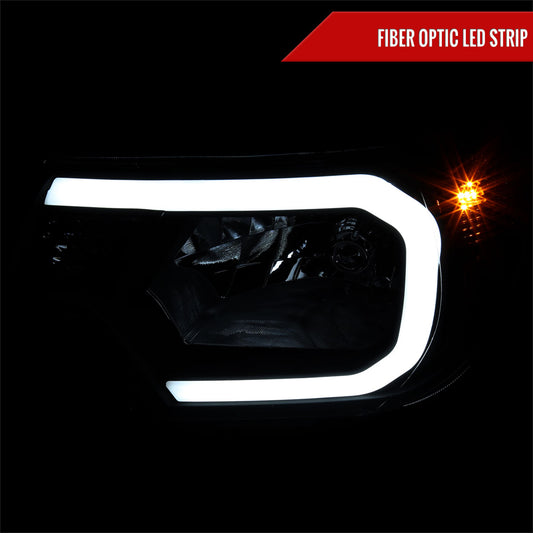2013 Tacoma FactorySpec-D chrome aftermarket LED Strip Headlights