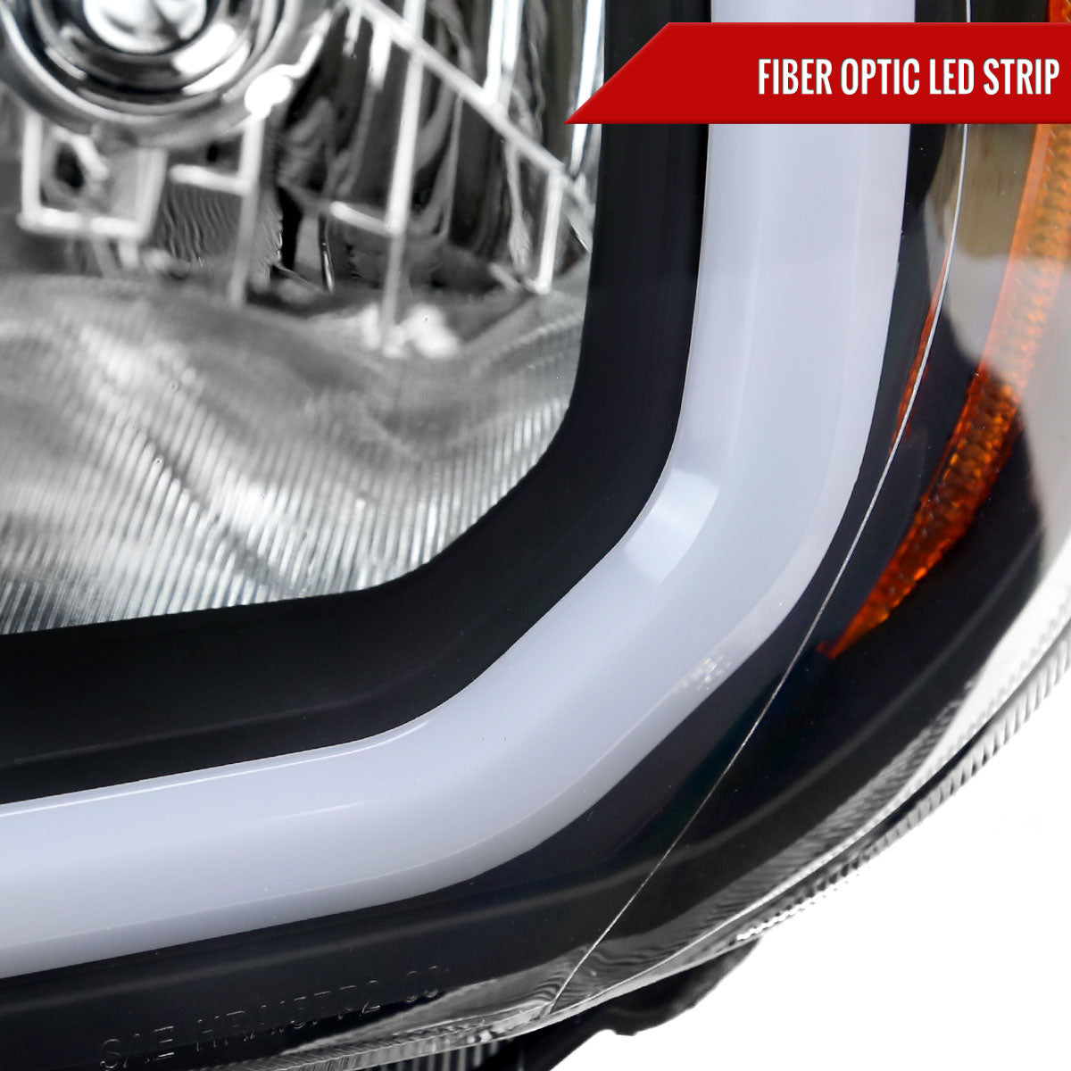 2015 Tacoma OE Amber Reflector Spec-D black headlights