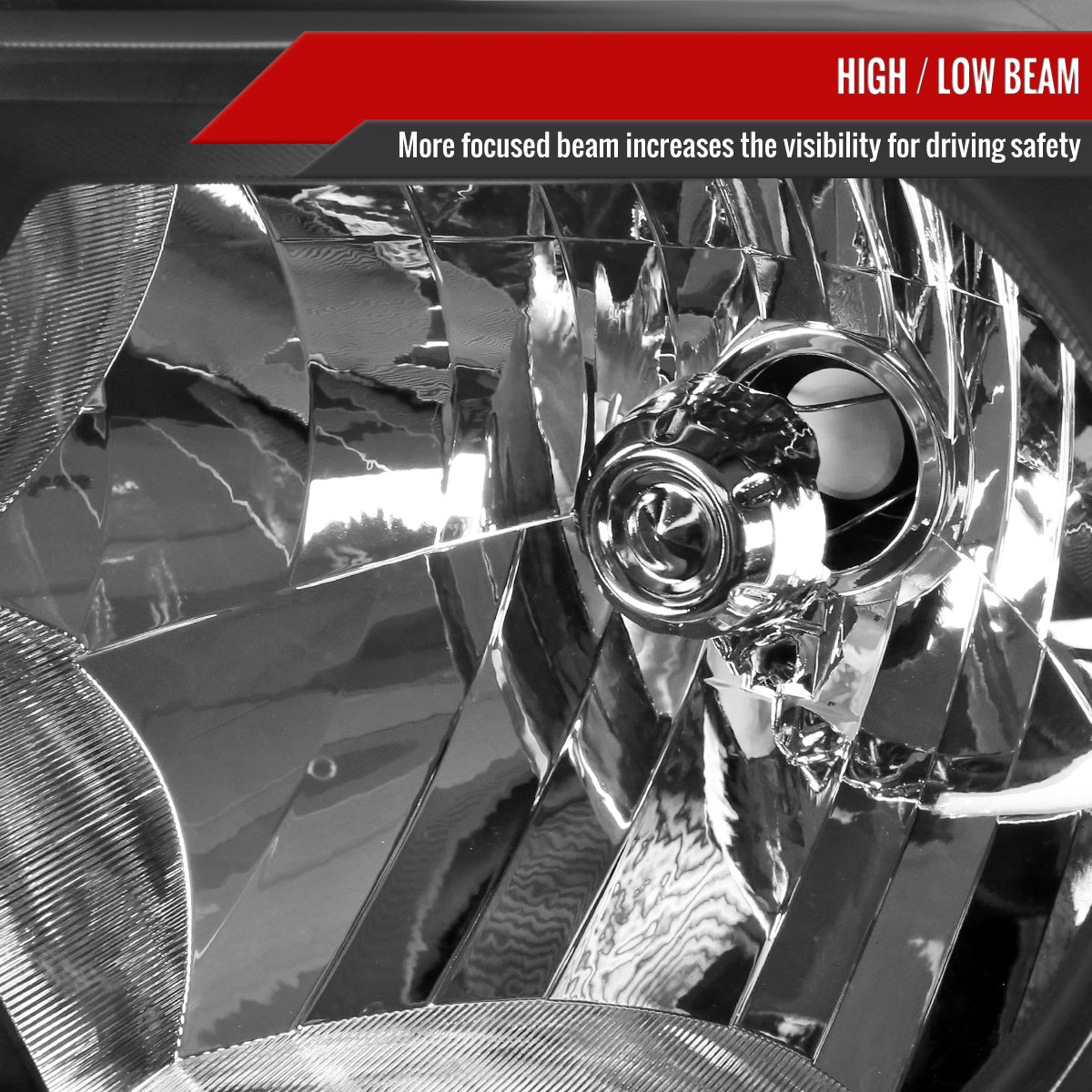 Spec-D 2014 Tacoma OE Amber black headlights