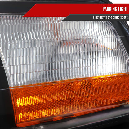 Spec-D 2005-2011 Lincoln Town Car OE Style Black Headlights