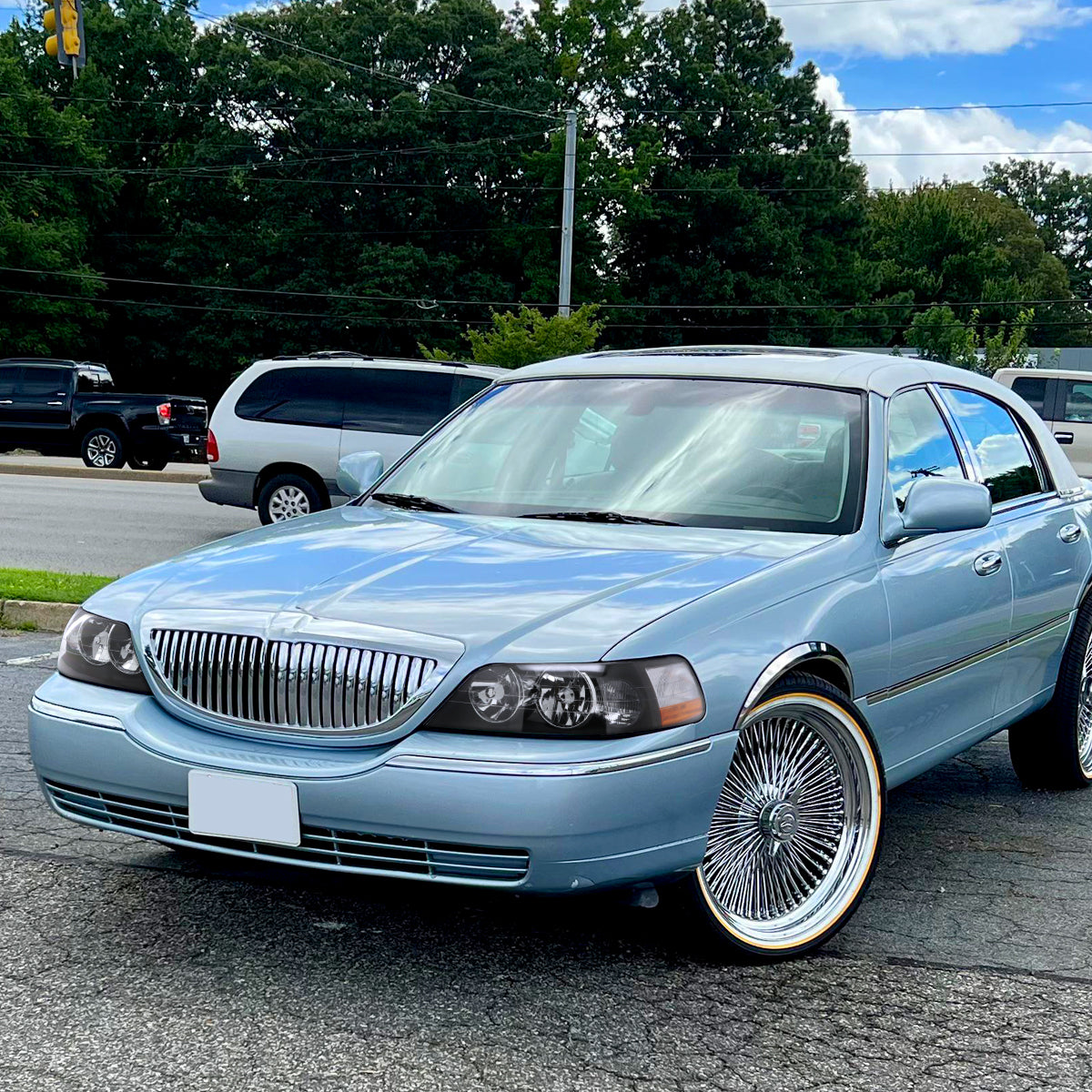 Spec-D 2005-2011 Lincoln Town Car OE Style Black Headlights