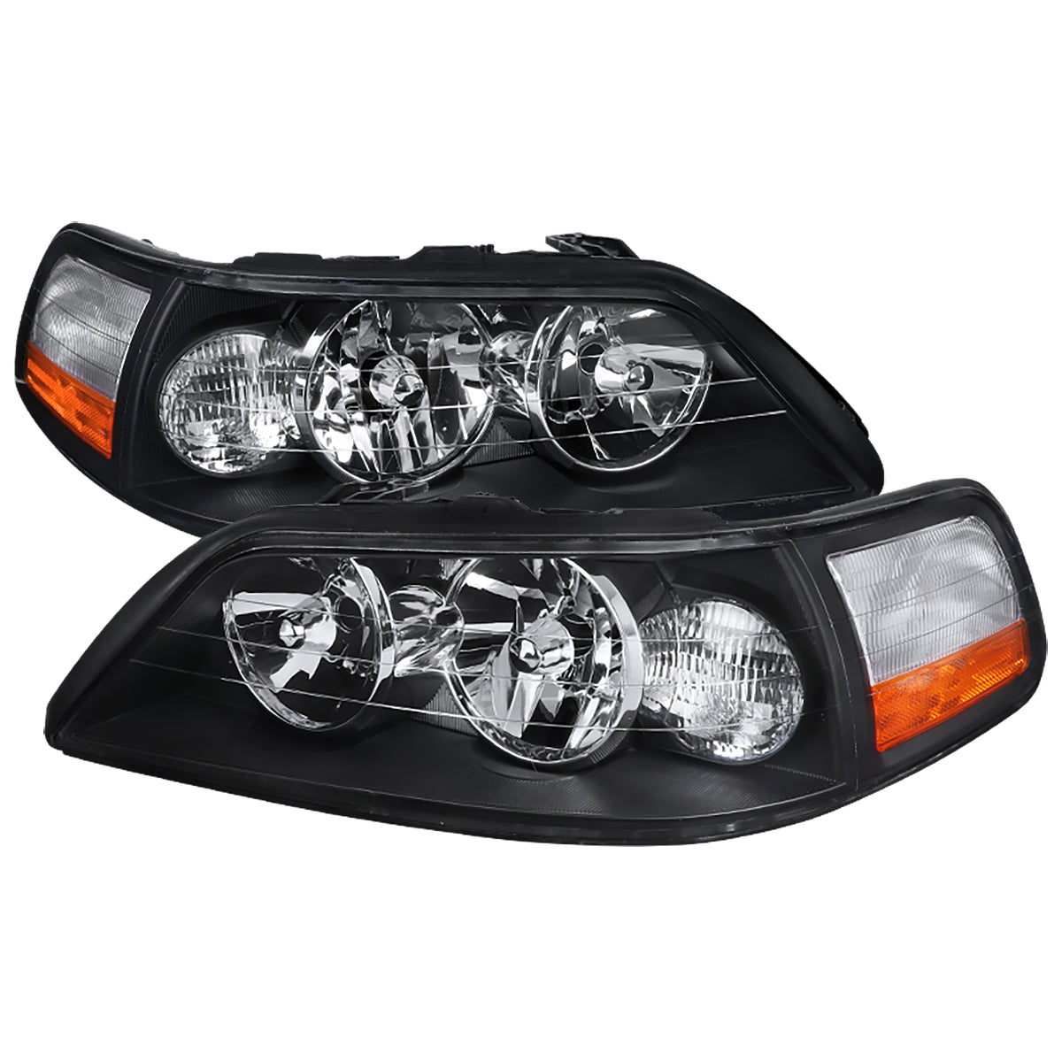 Spec-D 2005-2011 Lincoln Town Car OE Style Black Headlights