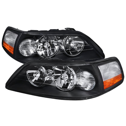 Spec-D 2005-2011 Lincoln Town Car OE Style Black Headlights
