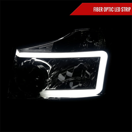 2005 Titan Armada OE Spec-D chrome aftermarket headlights