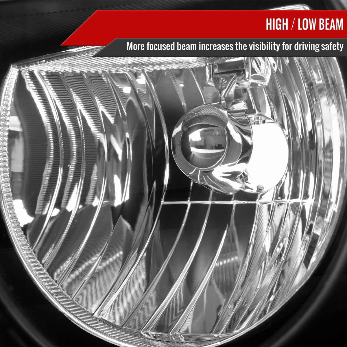 Spec-D 2005-2007 Chrysler Town & Country OE Style Replacement Black Headlights