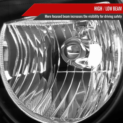 Spec-D 2005-2007 Chrysler Town & Country OE Style Replacement Black Headlights