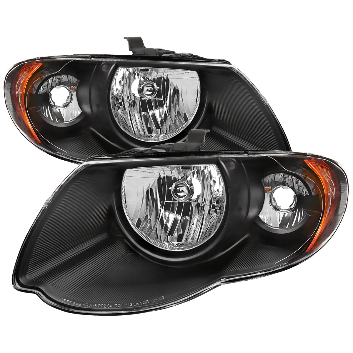 Spec-D 2005-2007 Chrysler Town & Country OE Style Replacement Black Headlights