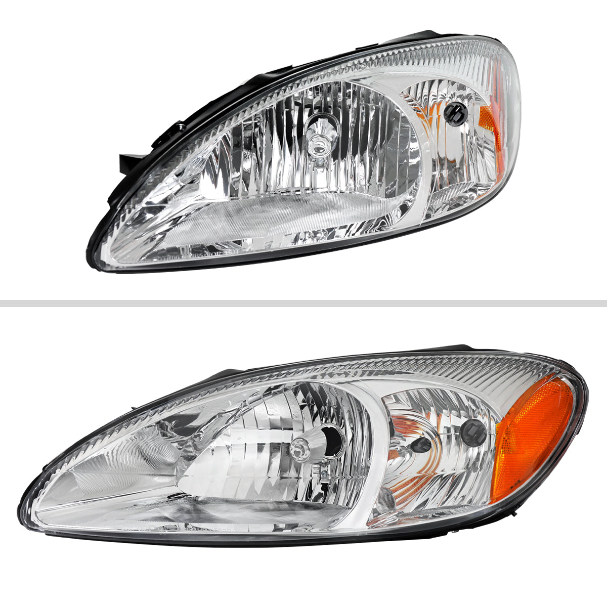 Spec-D 2000-2007 Ford Taurus Headlight Assembly Chrome Housing Clear Lens