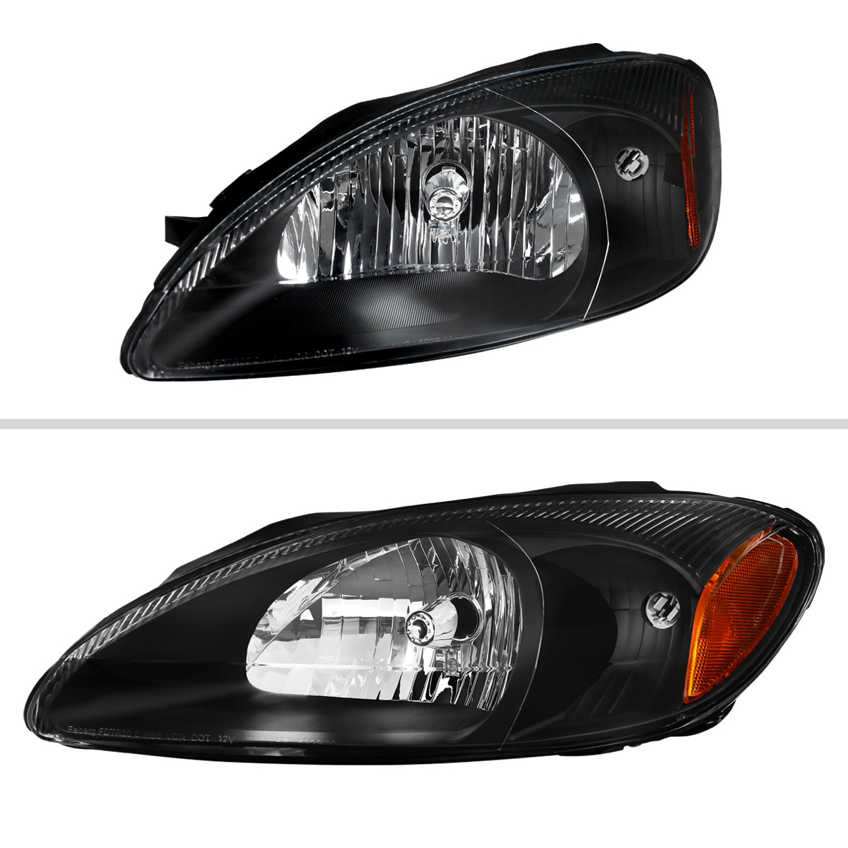 Spec-D 2000-2007 Ford Taurus Headlight Assembly Black Housing Clear Lens