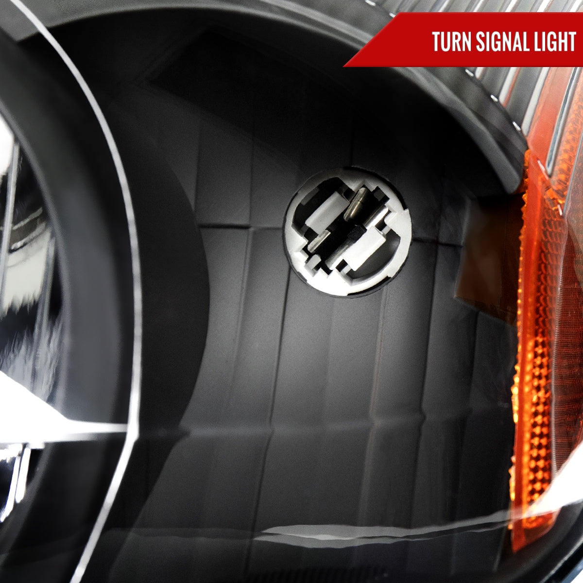 Spec-D Ford Taurus 2001-2006 headlight pair black housing clear lens