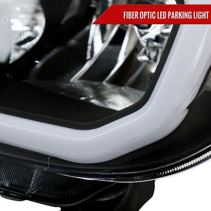 Spec-D 2007-2013 Toyota Tundra/2008-2017 Sequoia LED Tube OE Style with LED Turn Signal Black Headlights