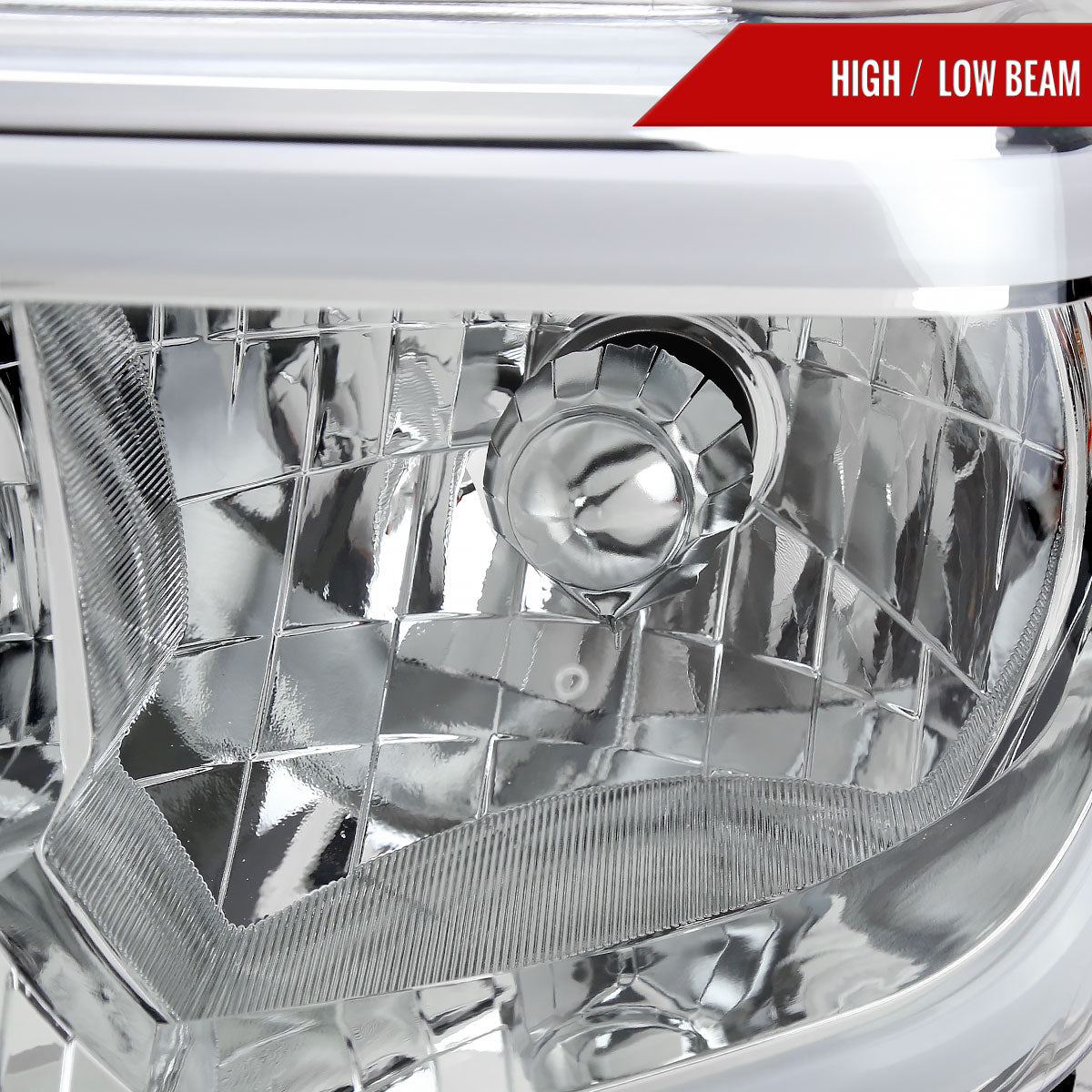 Spec-D 2016 Tundra Factory chrome LED bar headlights