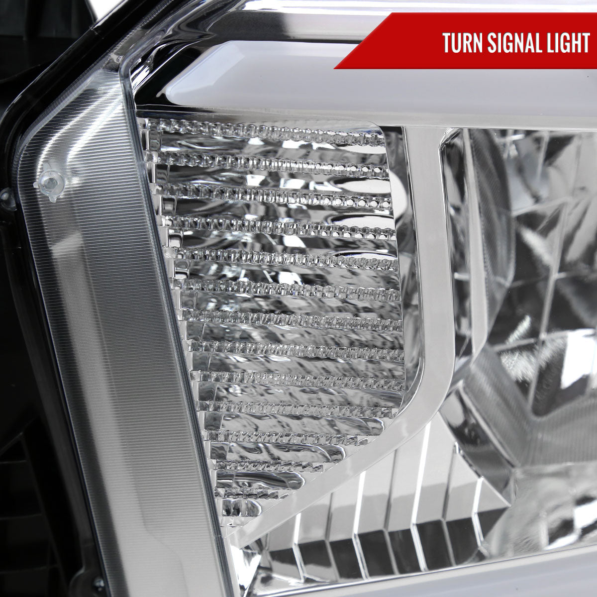 Spec-D 2018 Tundra Factory chrome custom headlights