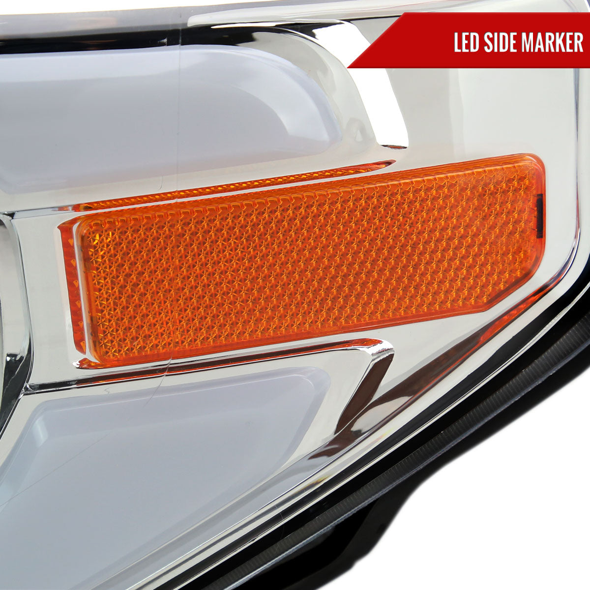 Spec-D 14 Tundra Factory chrome LED bar headlights