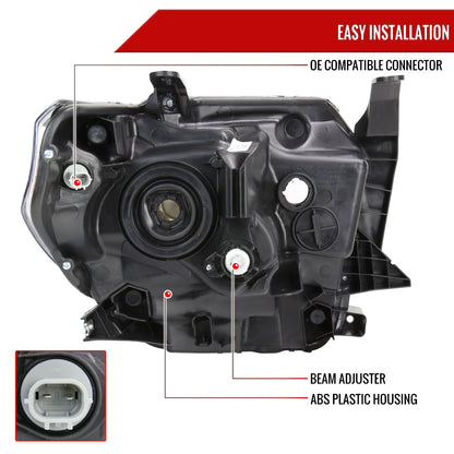 15 Tundra Factory Spec-D chrome headlights