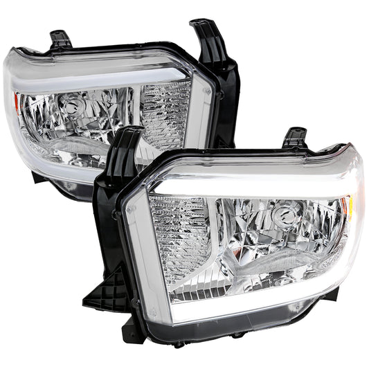 Spec-D 2014 Tundra Factory chrome headlights upgrade
