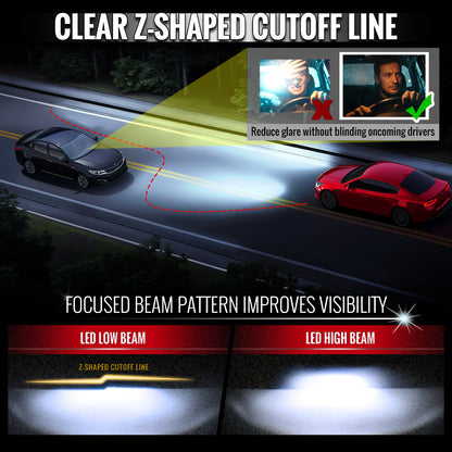 2021-2023 F-150 Spec-D Smoked Projector Headlights With LED Side Marker And Reflector