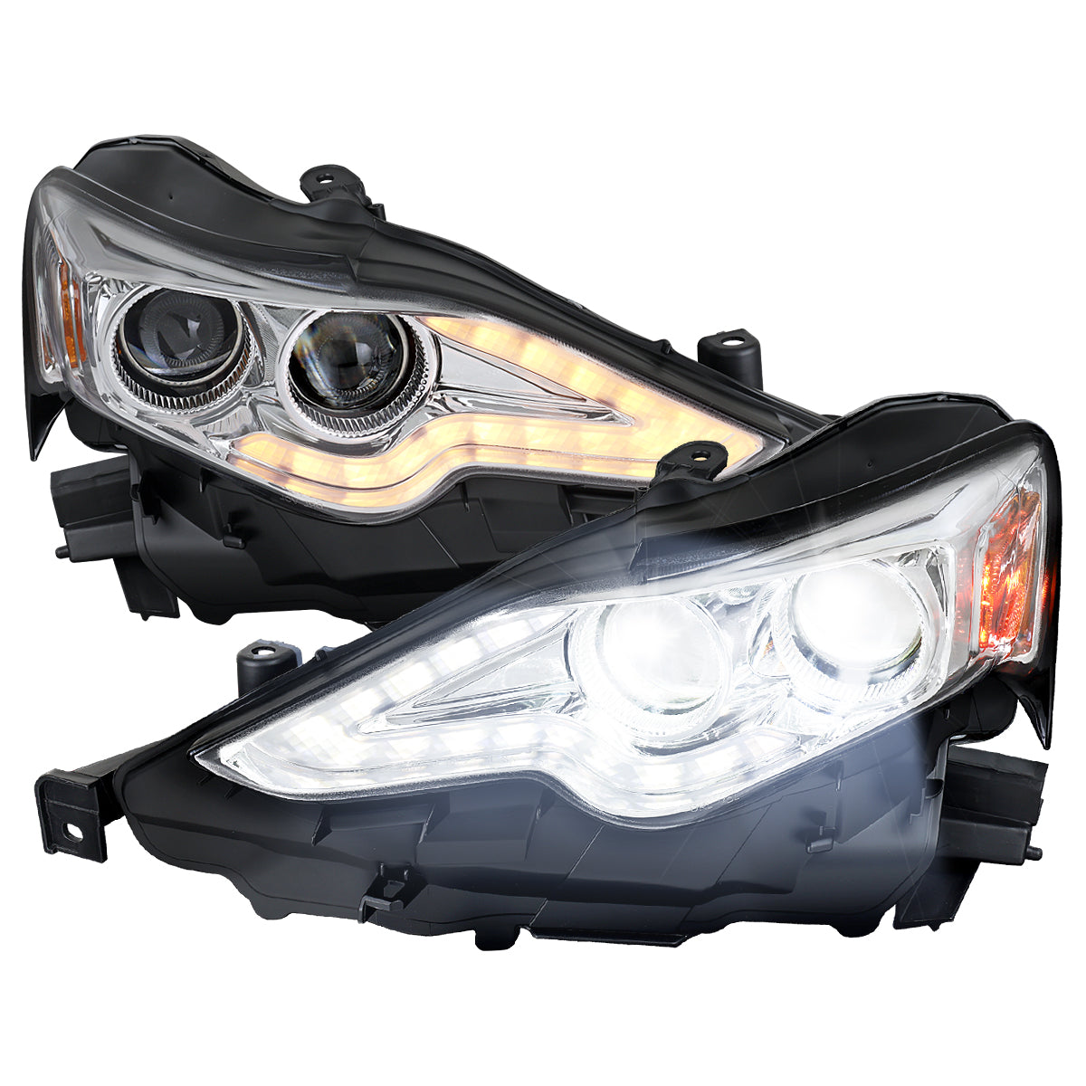 Spec-D 2014 Lexus IS250 IS350 Pro chrome headlights upgrade