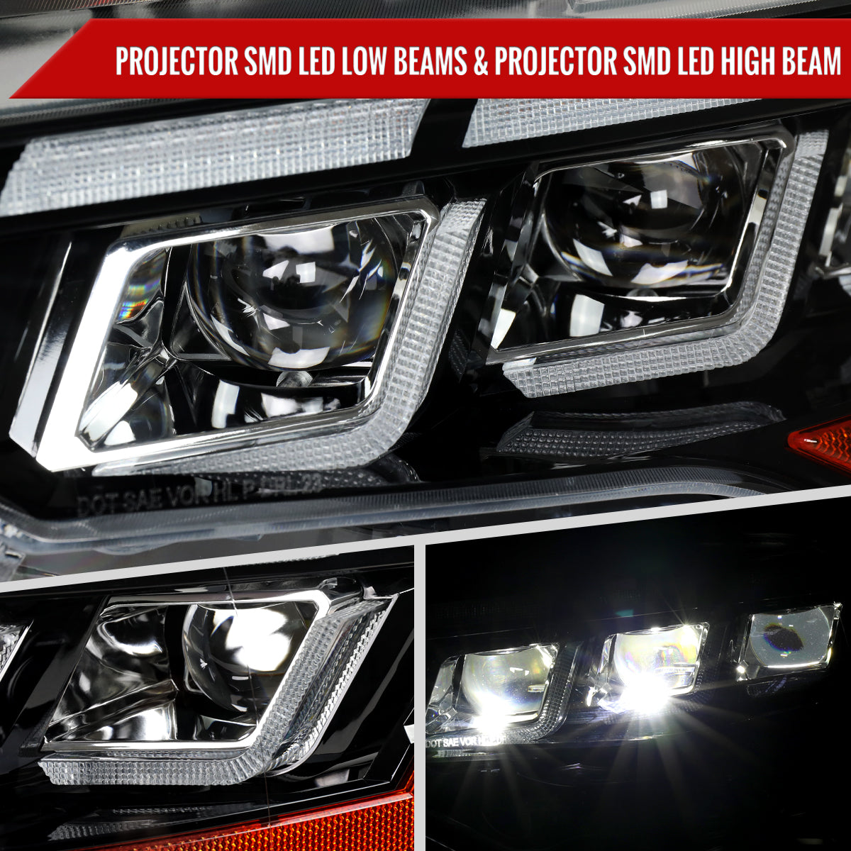 2021 Mustang Pro Start-Up Animation Spec-D black headlights