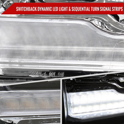 Spec-D 10 Ram Classic Pro chrome LED headlights