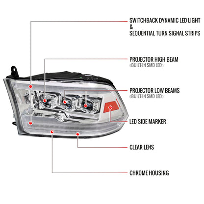 13 Ram Classic Pro Spec-D chrome lighting upgrade