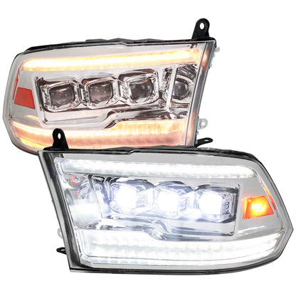 Spec-D 2010 Ram Classic Pro chrome headlights upgrade