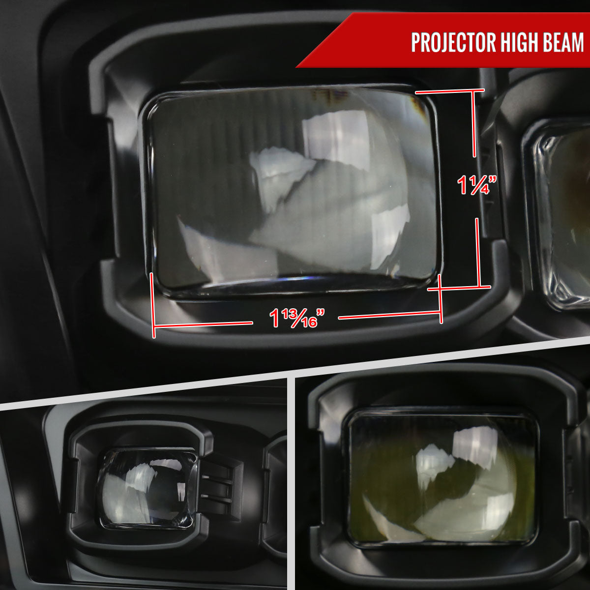 Spec-D 2009-2018 Dodge RAM 1500 / 2019 RAM Classic / 2010-2018 RAM 2500 3500 Switchback Sequential Full LED Projector Black Headlights