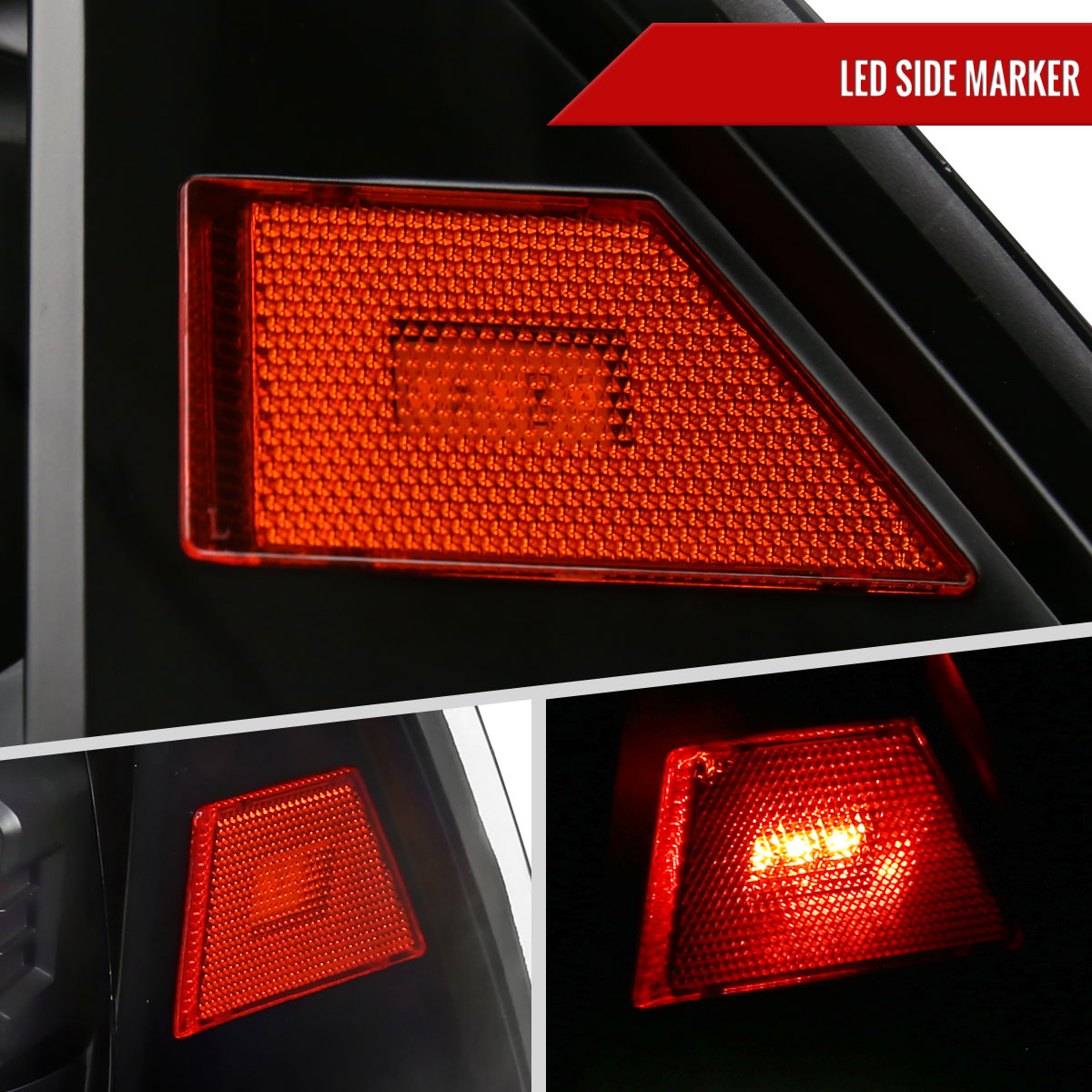 Spec-D 2009-2018 Dodge RAM 1500 / 2019 RAM Classic / 2010-2018 RAM 2500 3500 Switchback Sequential Full LED Projector Black Headlights