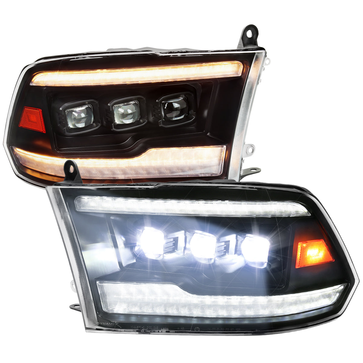 Spec-D 2010 Ram Classic Blk headlights upgrade
