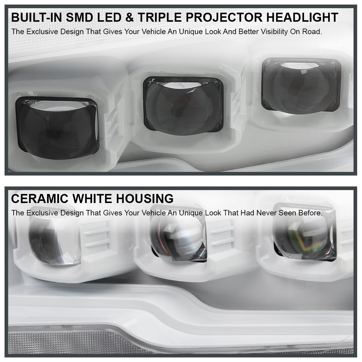 2011 Ram Classic Pro Spec-D aftermarket headlights
