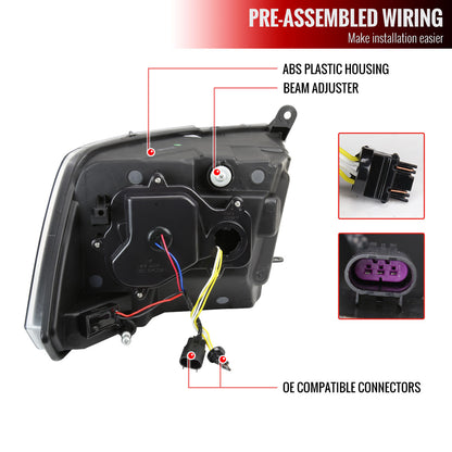 Spec-D 2014 Ram Classic Pro custom headlights