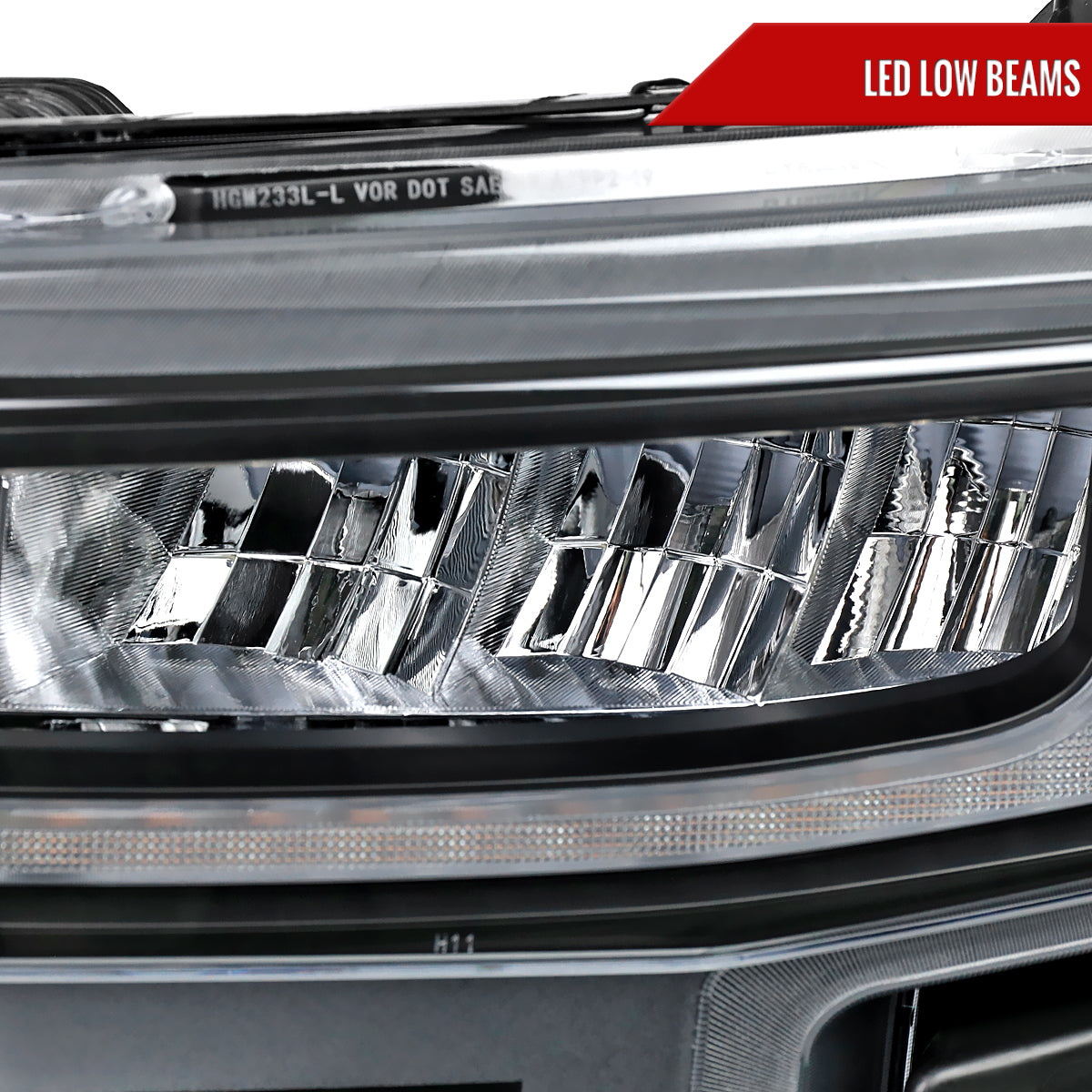 2019 Chevy Silverado Pro Turn Spec-D black headlights