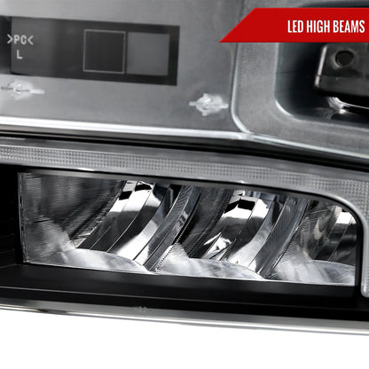 Spec-D 2020 Chevy Silverado Pro Turn black custom headlights