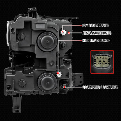 20 Silverado Pro Turn Spec-D black sequential headlights