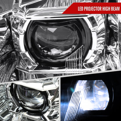 Spec-D 2014 Cadillac SRX Full chrome custom headlights